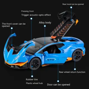 Lamborghini Huracan STO 1:24 Scale Model Car 10 S8453ee3b03794233a24148af2952b8cbS