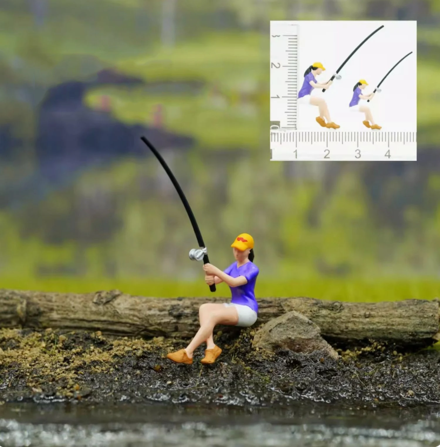 Handmade Fishing Miniature Model 2.6 cm Resin 9 Handmade Fishing Miniature Model 2.6 cm Resin - Image 9