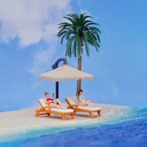 Resin Beach Diorama with Miniature Figures 25 S859fae801af4464aad3065258e609f0ds