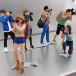 Resin Miniature Figures Set for Diorama 1:64 18 S8684584f2c1b47f2b851804eeea6a01fB 1