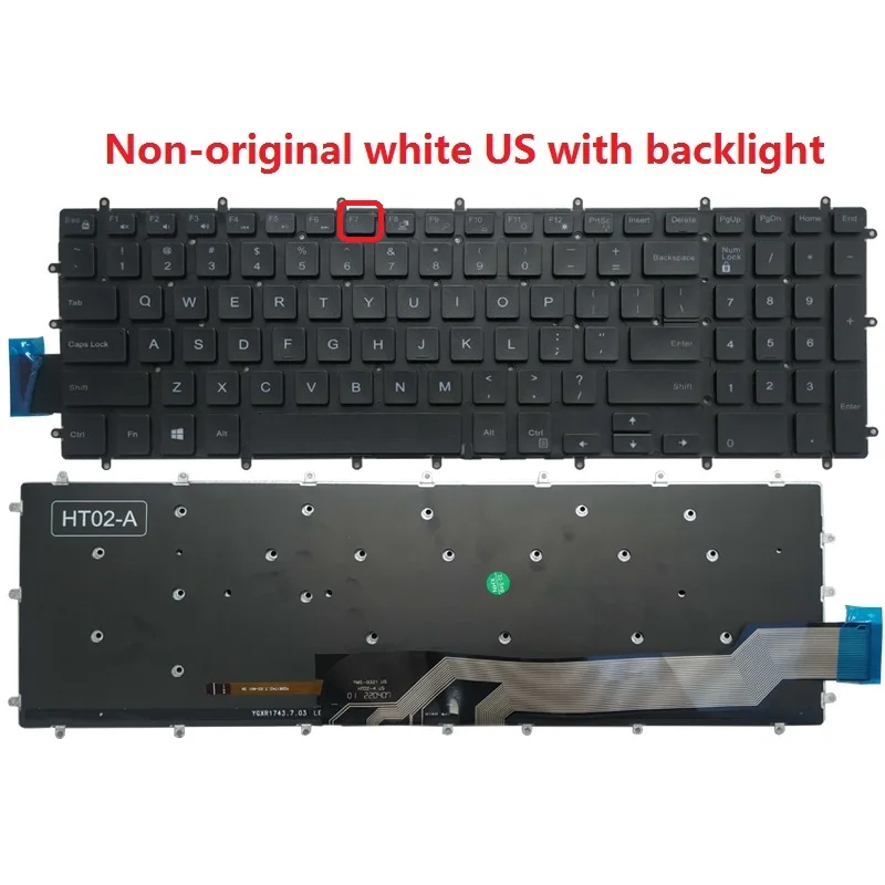 Dell Inspiron G3 G5 G7 15 Laptop Keyboard 8 Dell Inspiron G3 G5 G7 15 Laptop Keyboard - Image 8