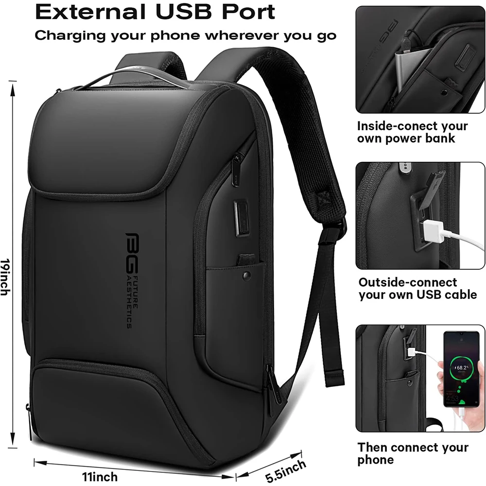 Business USB Charging Smart Backpack for Laptops 4 Business USB Charging Smart Backpack for Laptops - Image 4