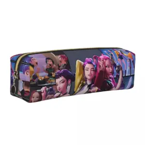 Huntrix Girl Leather Pencil Case for Students 35 S87800d9952bb4a8d9048120f521bb194H