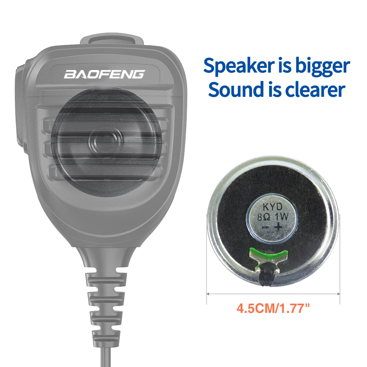 Baofeng BF-780 Handheld Microphone IP54 Waterproof 4 Baofeng BF-780 Handheld Microphone IP54 Waterproof - Image 4