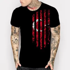 Turkey Flag Design Short Sleeve T-shirt