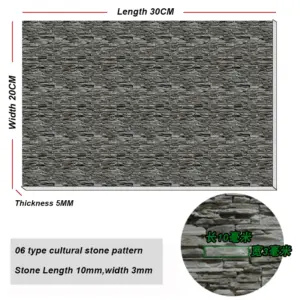 PVC Building Wall Panel for Diorama Projects 15 S89426014afc240f78a08369429b6fc80a