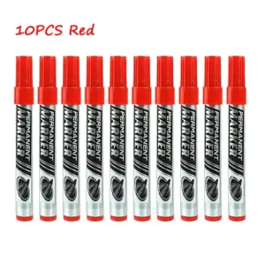Set of 10 Permanent Marker Pens - Multi-Color 18 S894eea813ba04557b7c95ea5874687e9J