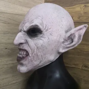 Nosferatu Grey Vampire Latex Mask for Adults 7 S897e4d36b75947d1877e4133111f8266F