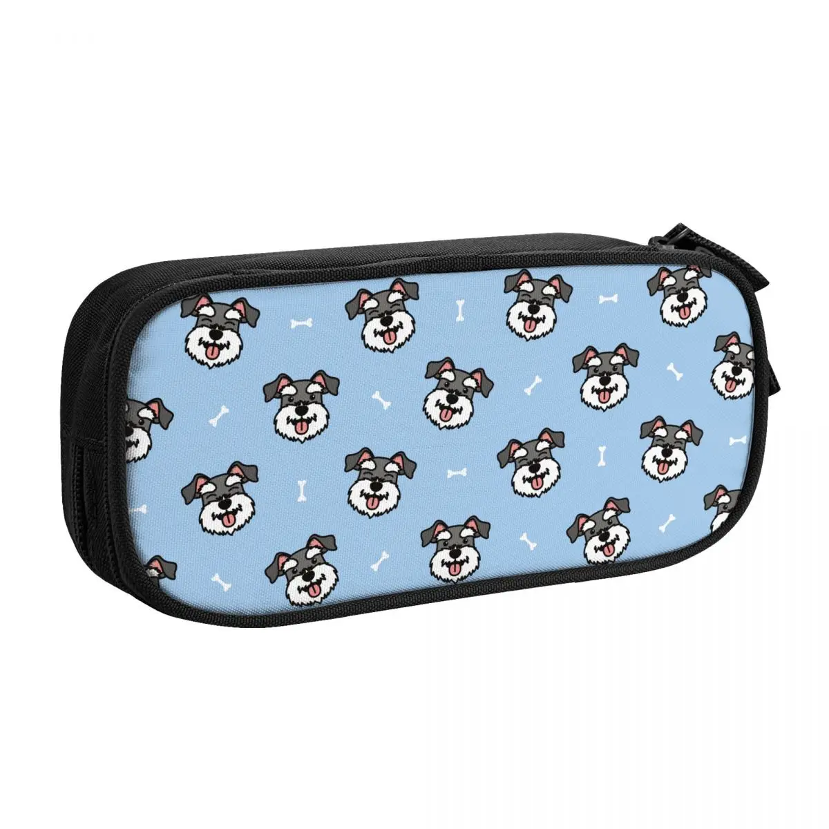 Schnauzer Design Pencil Case in Light Blue 8 Schnauzer Design Pencil Case in Light Blue - Image 8