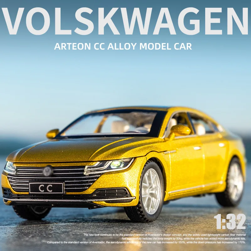 1:32 Scale Volkswagen CC Alloy Car Model 2 1:32 Scale Volkswagen CC Alloy Car Model - Image 2
