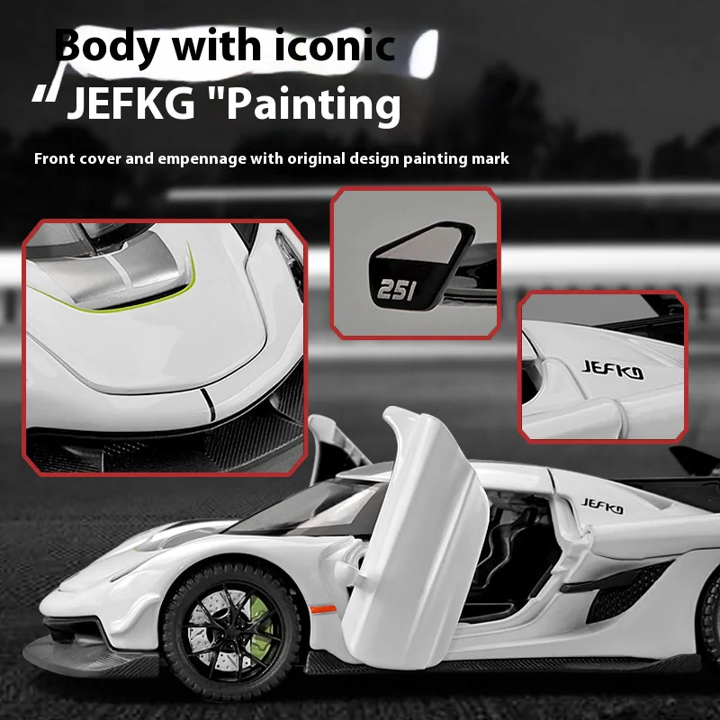 1:32 Scale Diecast Sports Car Model Black 2 1:32 Scale Diecast Sports Car Model Black - Image 2