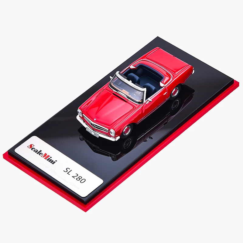 Scale 1:64 Benz SL280 Model Car in Red 7 Scale 1:64 Benz SL280 Model Car in Red - Image 7