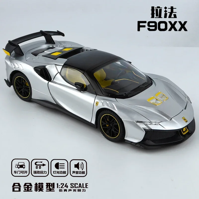 1:24 Diecast Ferrari SF90XX Model with Lights 8 1:24 Diecast Ferrari SF90XX Model with Lights - Image 8