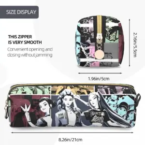 Huntrix Girl Leather Pencil Case for Students 32 S8c81e64aad6243d99a7b59bd0b1368abf