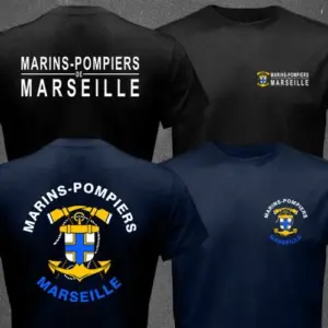 French Marins Pompiers Casual T-Shirt