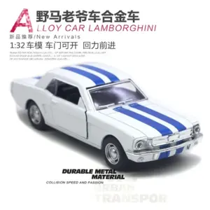 1:32 Scale Ford Mustang Vintage Car Model 12 S8e2d1e7988564da4be44f664b13c6644E