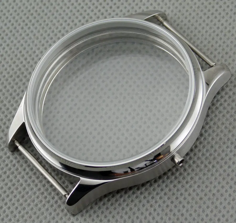 Elegant 44mm Stainless Steel Watch Case 6 Elegant 44mm Stainless Steel Watch Case - Image 6