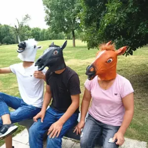 Realistic Adult Horse Head Mask - Fun Costume Accessory 8 S8eba2f5f3cb34f0d83ea61f9e5f1d2a18