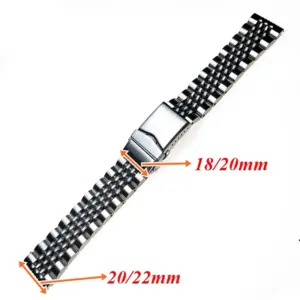 Luxury 316L Stainless Steel Watch Strap 20mm 22mm 9 S8ebcad7059b94fdabbe71793a428e05dM