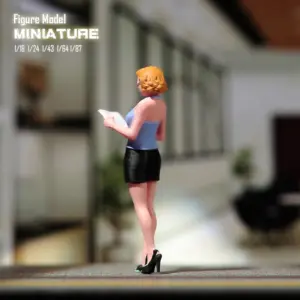 Miniature Figure of Woman Reading, 1/87-1/18 Scale 10 S9044706d0a2e4470adf05f6ce6f5b019x