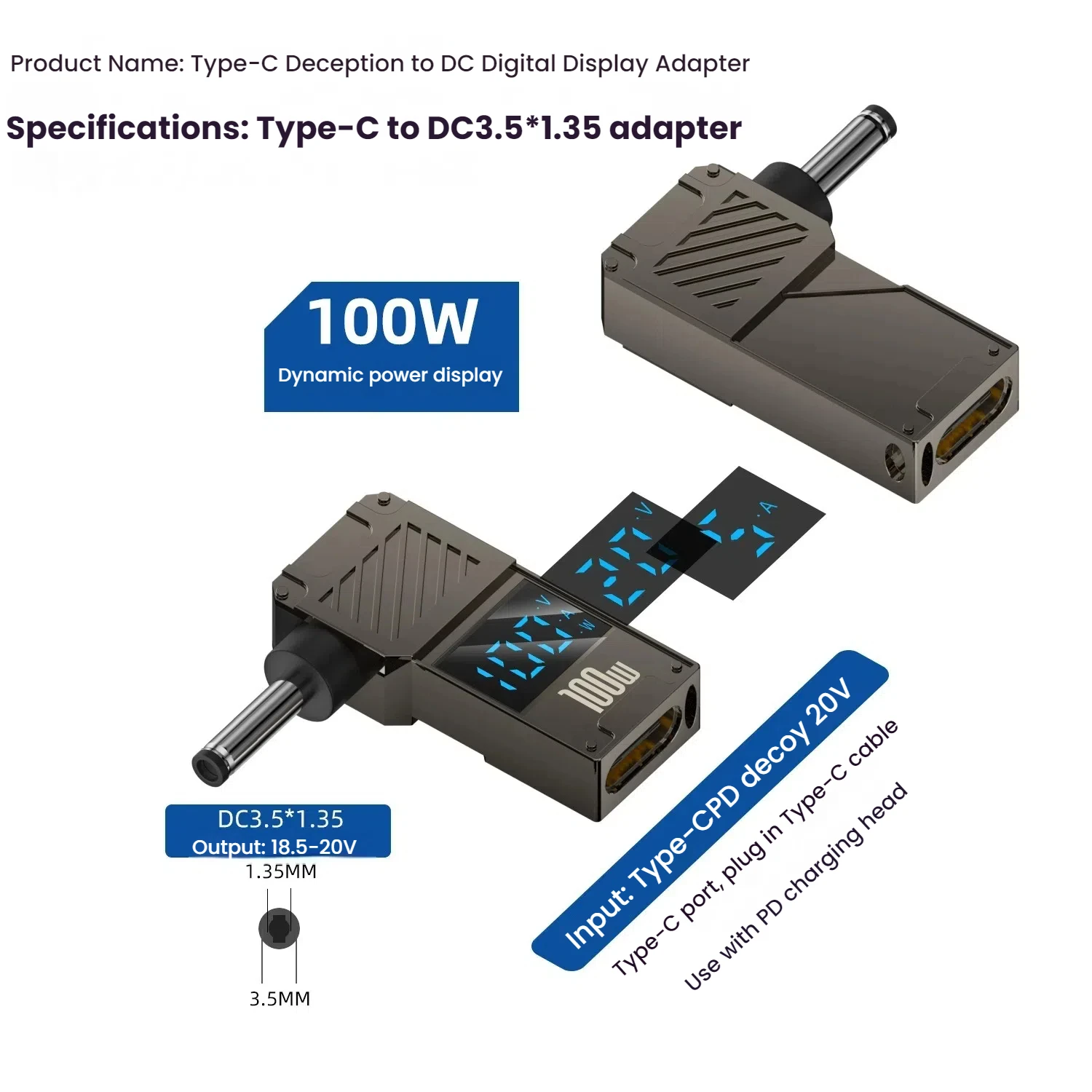 PD 100W Laptop Charger for Lenovo HP Dell 33 PD 100W Laptop Charger for Lenovo HP Dell - Image 33