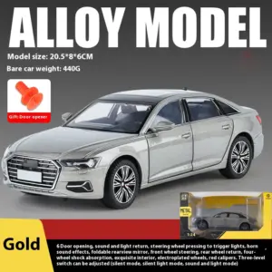 1:24 Scale A6L Alloy Car Model with Lights 16 S90d7000441604437bb903db6b5989f60v