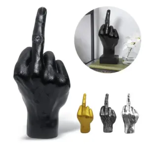 Middle Finger Resin Statue Modern Decor 9x8x20 cm 11 S90e83d09d5444cef8d67b8384f0e6730e