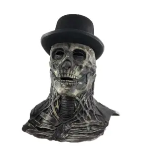 Full Head Skeleton Halloween Mask with Brain Detail 19 S9135139bf4f649a291085c3feb418394x