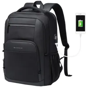 Stylish Black Men's Designer Laptop Backpack 15 S918f20e6a4a84e47832a7bfa67102aebJ 2
