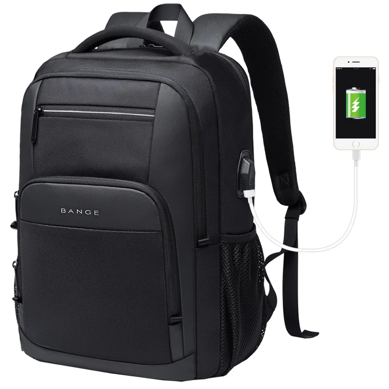 Stylish Black Men's Designer Laptop Backpack 7 Stylish Black Men's Designer Laptop Backpack - Image 7