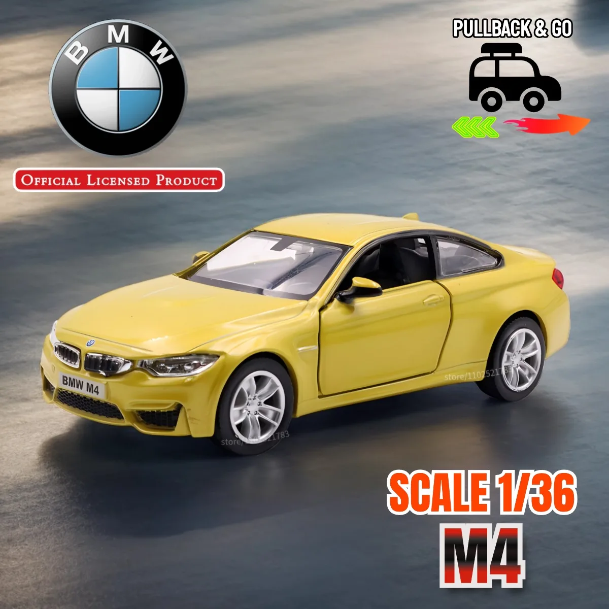 BMW M2 1:36 Scale Pullback Diecast Model 22 BMW M2 1:36 Scale Pullback Diecast Model - Image 22
