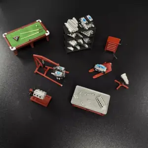 1/64 Scale Miniature Garage Scene Model 13 S935bc34d21ae4fdf8eb06c37e95ac8bby