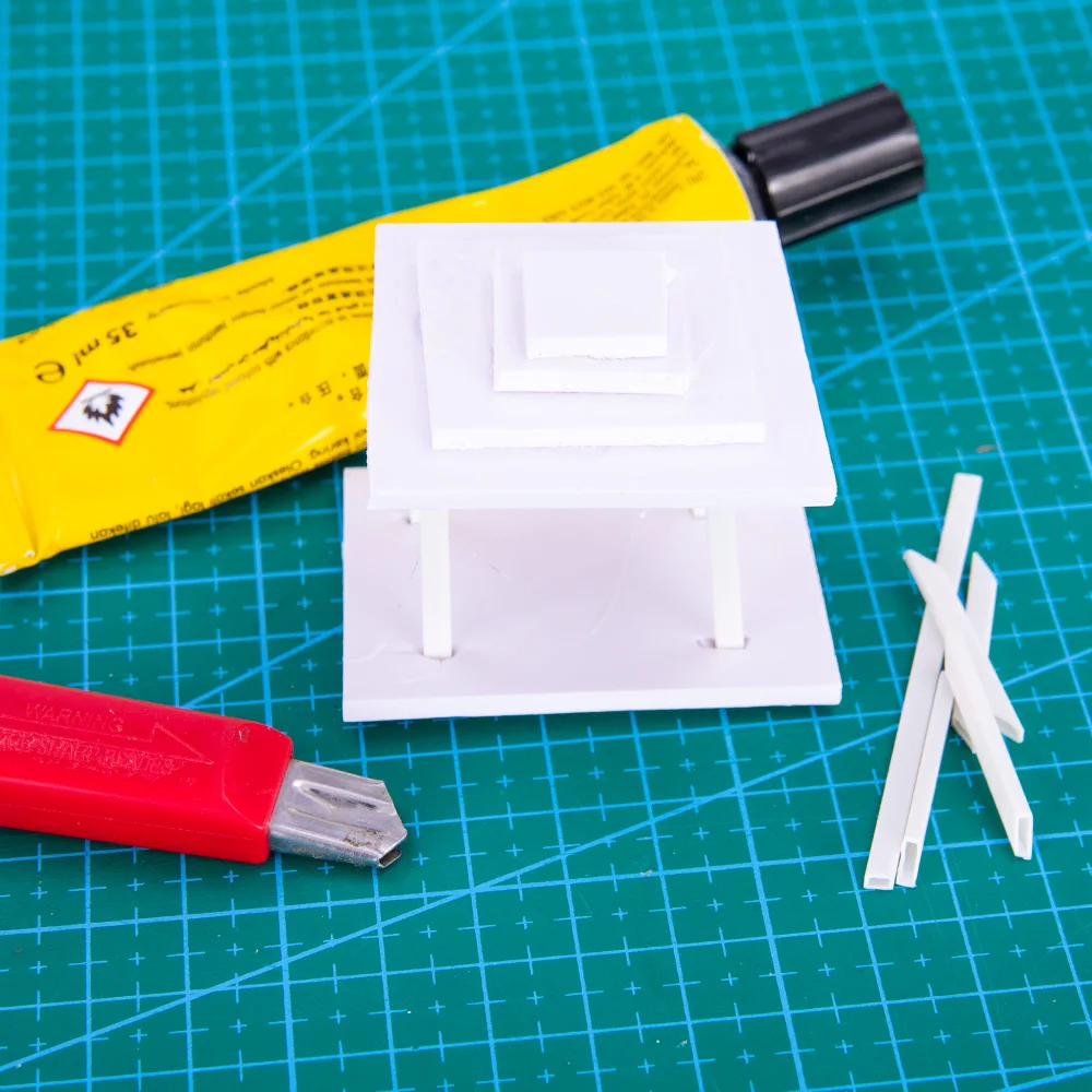 Rectangular White Hollow Square Tube Set 4 Rectangular White Hollow Square Tube Set - Image 4