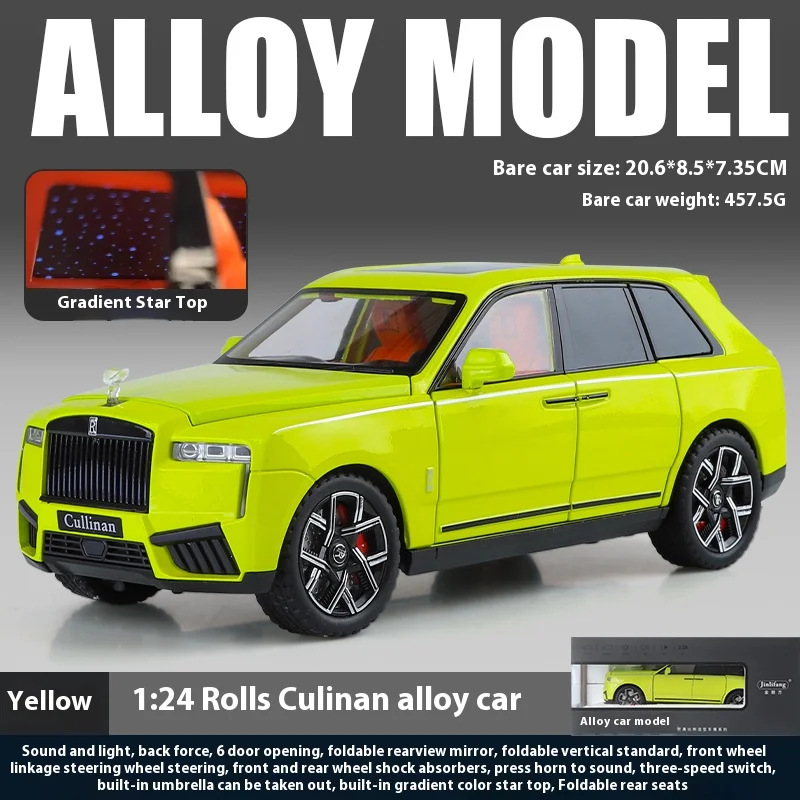 1:24 Scale Pink Rolls-Cullinan Diecast Model 8 1:24 Scale Pink Rolls-Cullinan Diecast Model - Image 8