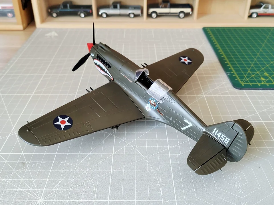 1/48 Scale P-40 Fighter Jet Model Assembly Kit 2 1/48 Scale P-40 Fighter Jet Model Assembly Kit - Image 2