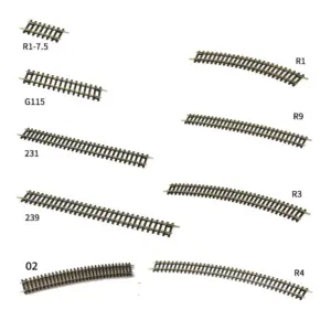 HO Scale 1:87 Train Track Model Piece 16 S95a0ae32fca44e15913a799df1008b49n
