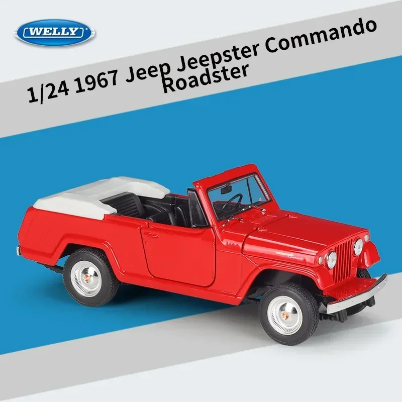 WELLY 1:24 Scale 1967 Jeep Jeepster Model 6 WELLY 1:24 Scale 1967 Jeep Jeepster Model - Image 6