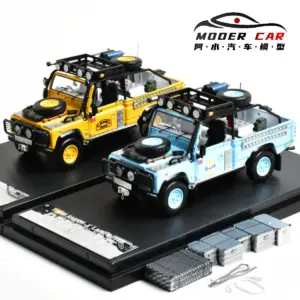 1:64 Scale Camel Trophy Land Rover Defender Model 8 S95aecfb380b94afea2794afe9a219034R