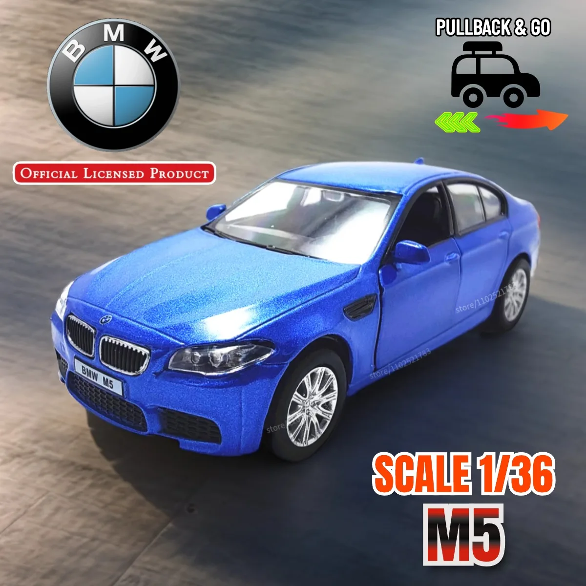 BMW M2 1:36 Scale Pullback Diecast Model 14 BMW M2 1:36 Scale Pullback Diecast Model - Image 14