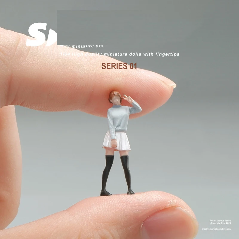 1:64 Scale Hand-Painted Resin Miniature Figures 19 1:64 Scale Hand-Painted Resin Miniature Figures - Image 19