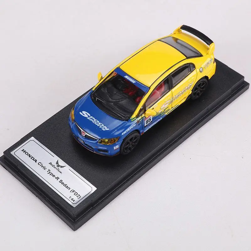 Honda Civic Type R FD2 Spoon 1:64 Diecast Model 3 Honda Civic Type R FD2 Spoon 1:64 Diecast Model - Image 3