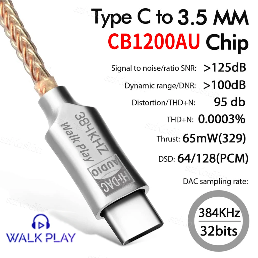 Type C to 3.5mm DAC Audio Adapter CB1200AU 4 Type C to 3.5mm DAC Audio Adapter CB1200AU - Image 4