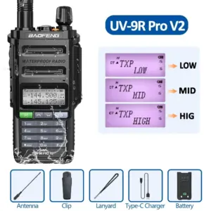 Baofeng UV-9R Pro V2 Dual Band Walkie Talkie 17 S976c1803a34545eab8fe7c839c99cda8K