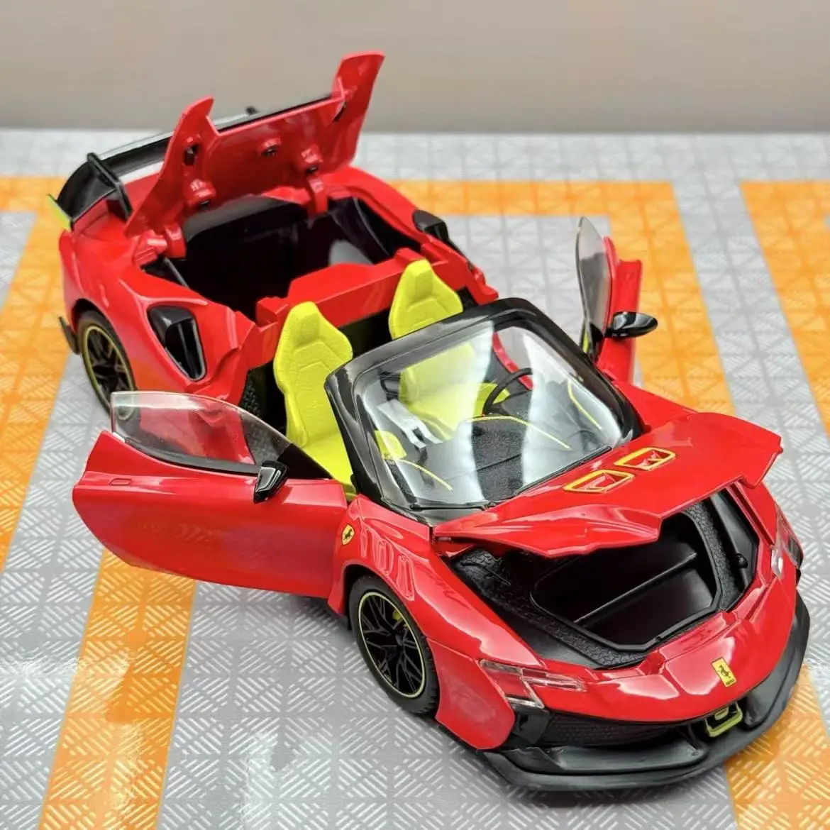 1:24 Diecast Ferrari SF90XX Model with Lights 5 1:24 Diecast Ferrari SF90XX Model with Lights - Image 5