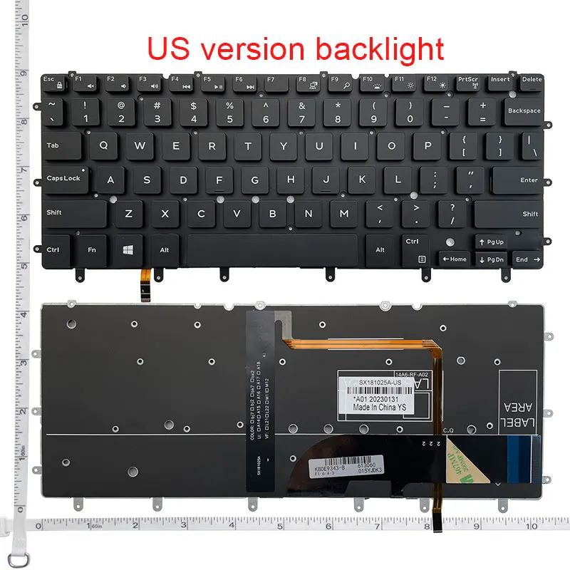 Dell US/RU/SP/FR Laptop Keyboard Replacement 6 Dell US/RU/SP/FR Laptop Keyboard Replacement - Image 6