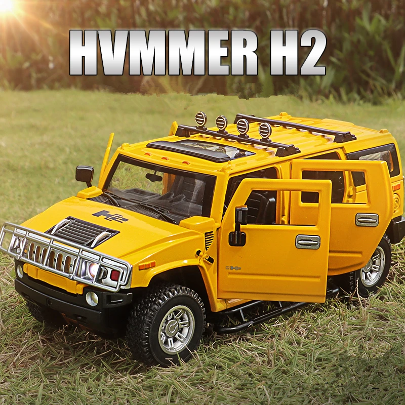 1/24 Scale Hummer H2 Diecast Model Vehicle 2 1/24 Scale Hummer H2 Diecast Model Vehicle - Image 2