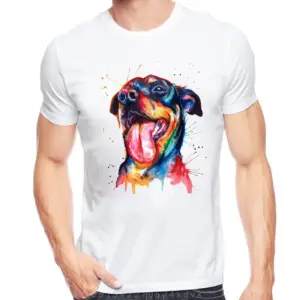 Greyhound French Bulldog Watercolor T-Shirt