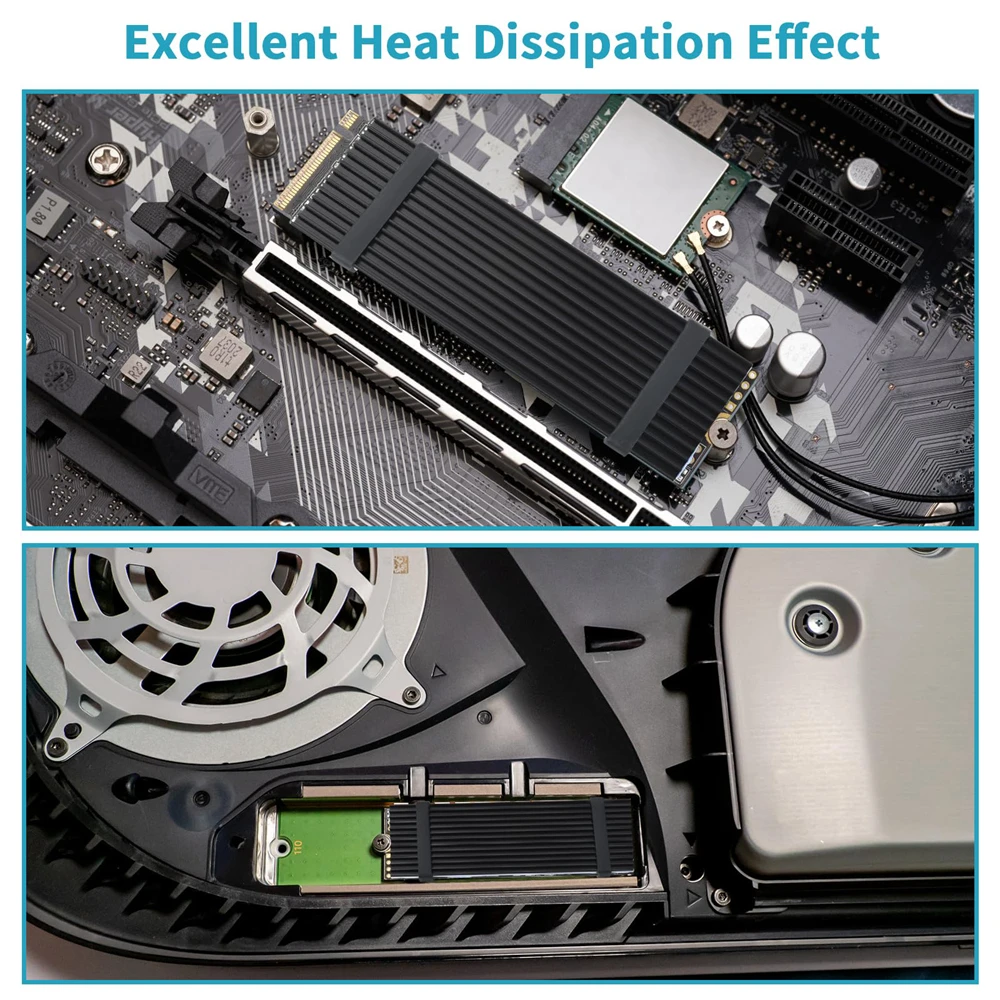 M.2 2280 SSD Heat Sink with Thermal Pads 4 M.2 2280 SSD Heat Sink with Thermal Pads - Image 4