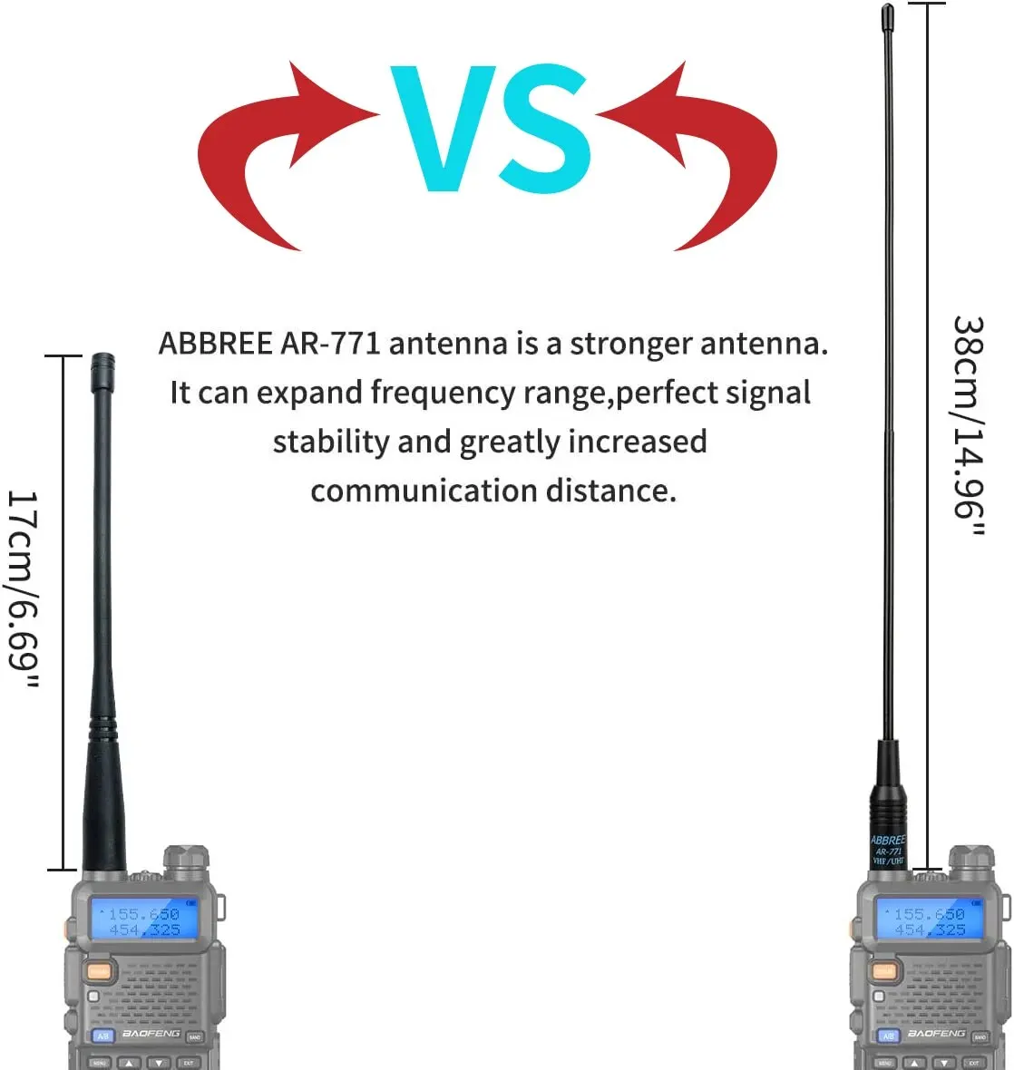 ABBREE AR-771 Dual-Band Antenna 2.15 dBi 3 ABBREE AR-771 Dual-Band Antenna 2.15 dBi - Image 3