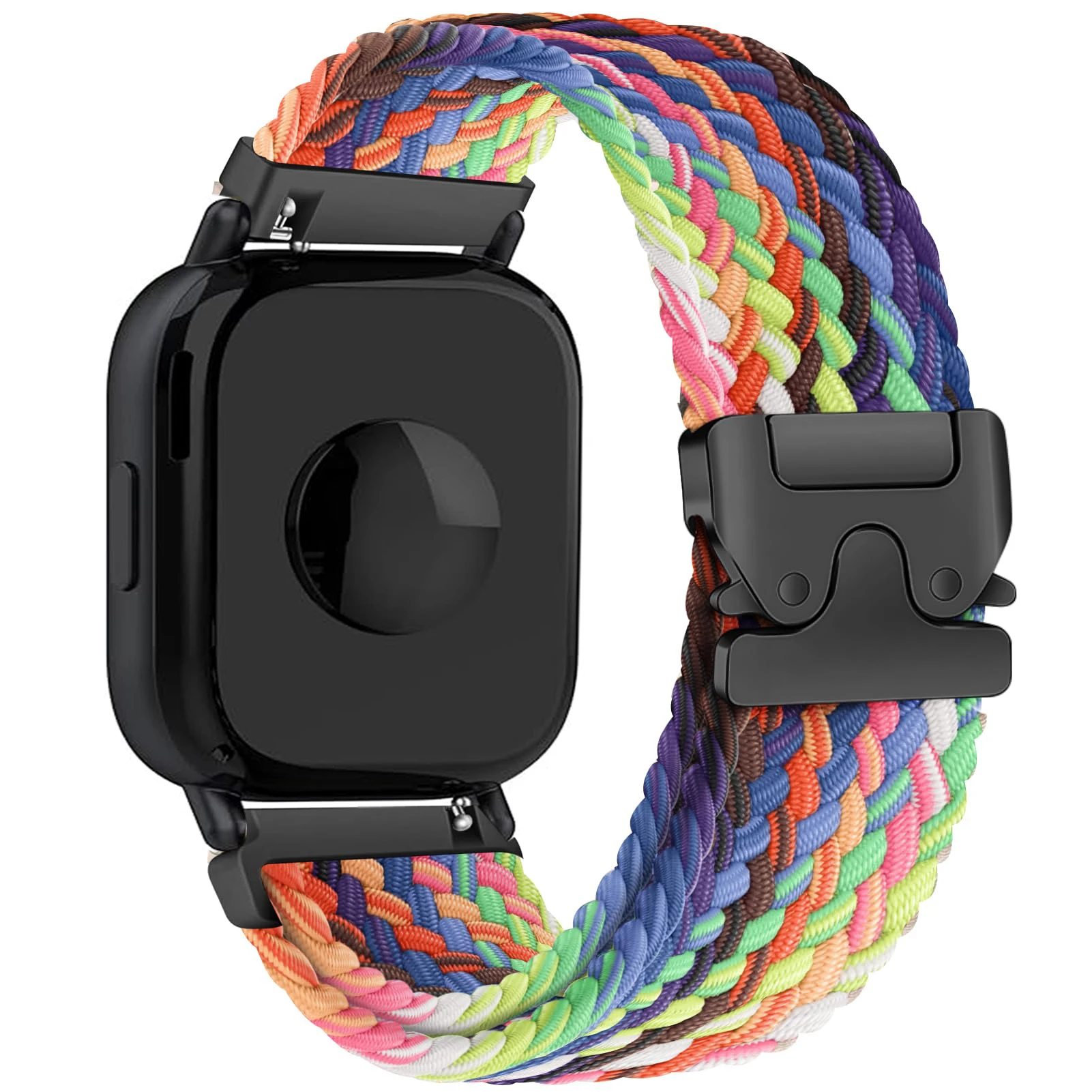 Black Braided Fabric Strap for Xiaomi Smartwatches 16 Black Braided Fabric Strap for Xiaomi Smartwatches - Image 16